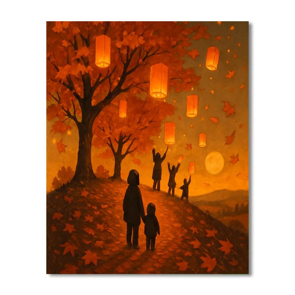 Maple Knoll Lantern Festival DIY paint by numbers