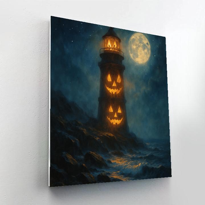 The Lantern-Faced Lighthouse Number painting
