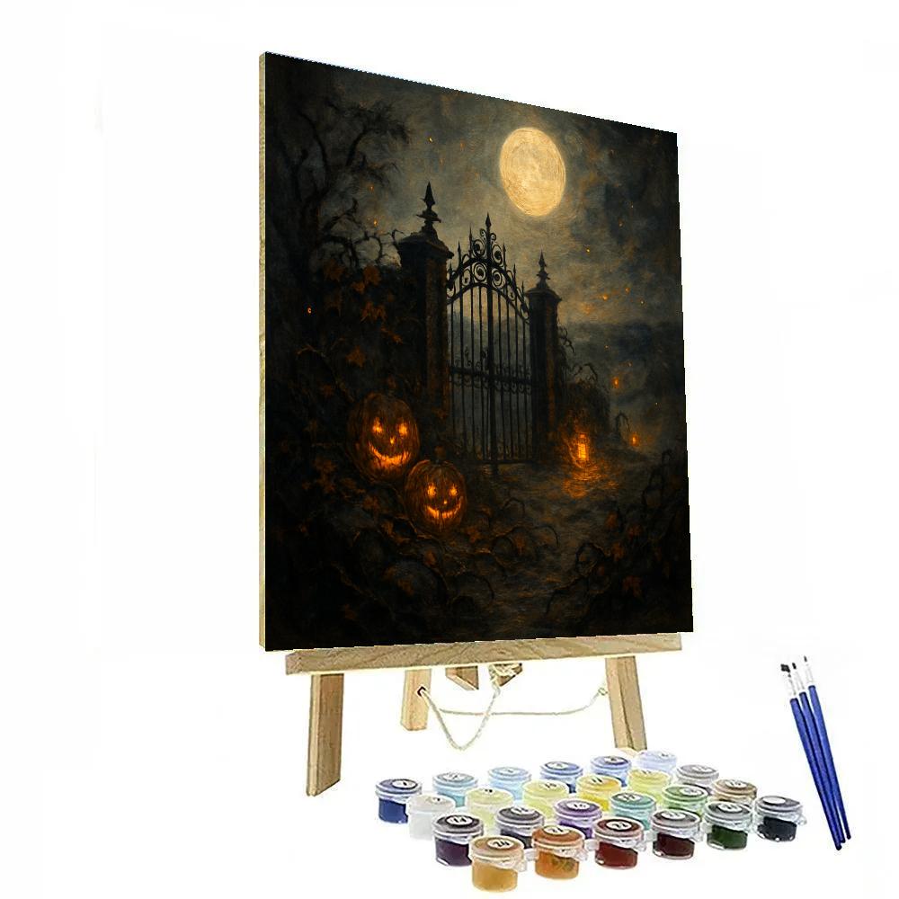 The Ember Orchard Gate Paint by numbers art