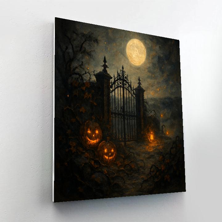 The Ember Orchard Gate Paint by numbers art