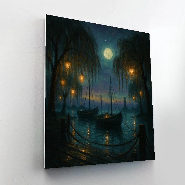 Willow Lantern Harbor Paint by numbers art