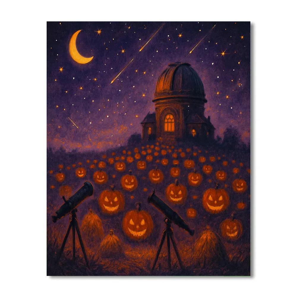 The Ember Field Observatory Number painting