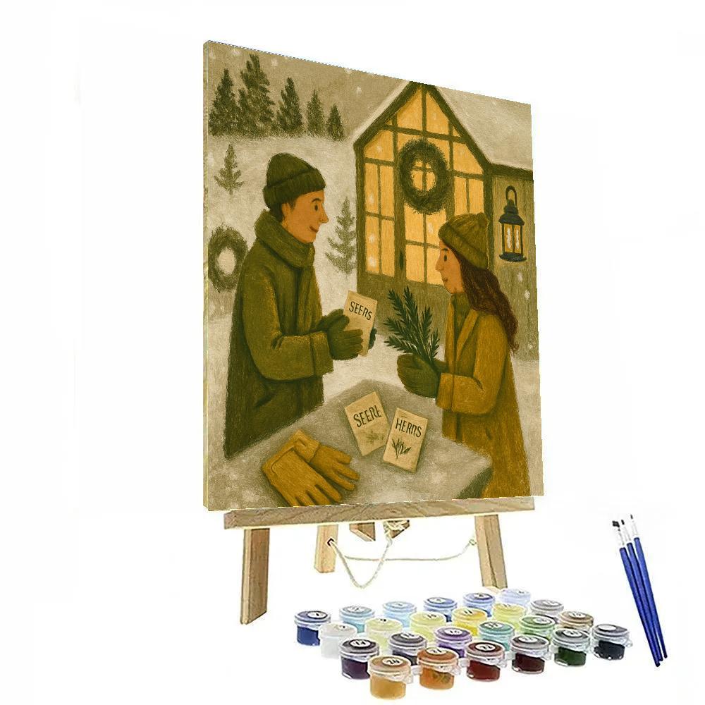 Midwinter Seed Exchange Paint by numbers art