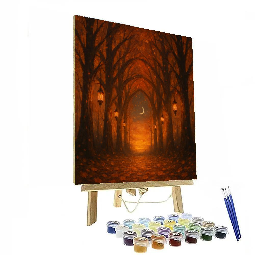 Cathedral Of Falling Leaves painting number kit