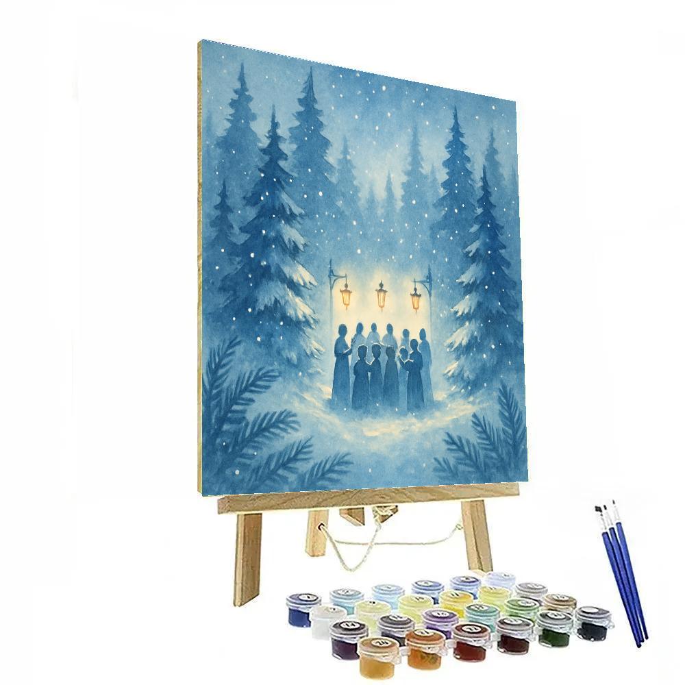 Carol Of The Pines DIY paint by numbers