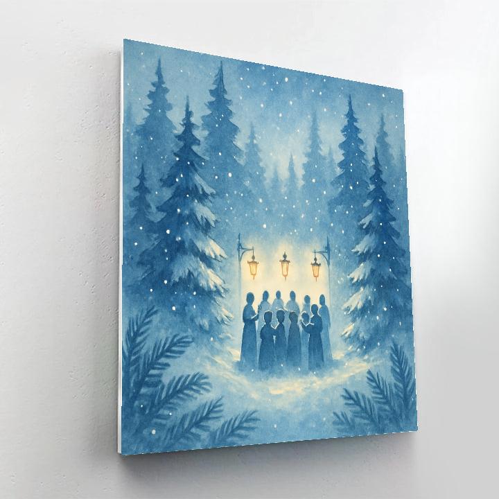 Carol Of The Pines DIY paint by numbers