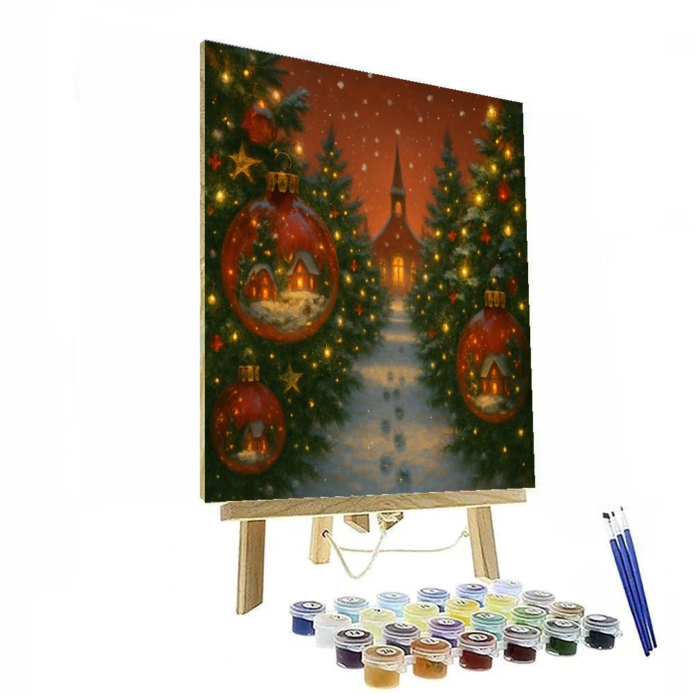 Twinkling Tree Lane painting number kit