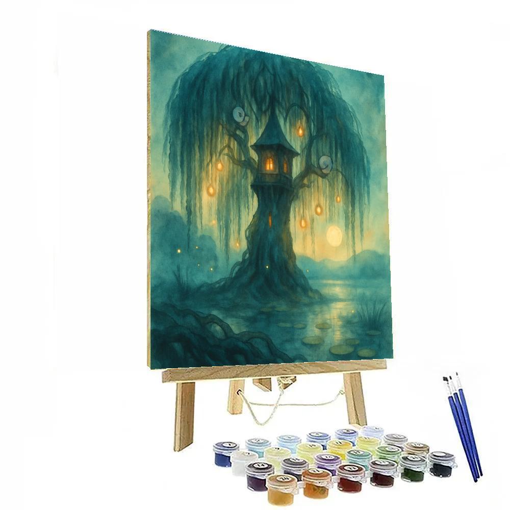 The Weeping Willow Watchtower Paint by numbers kits