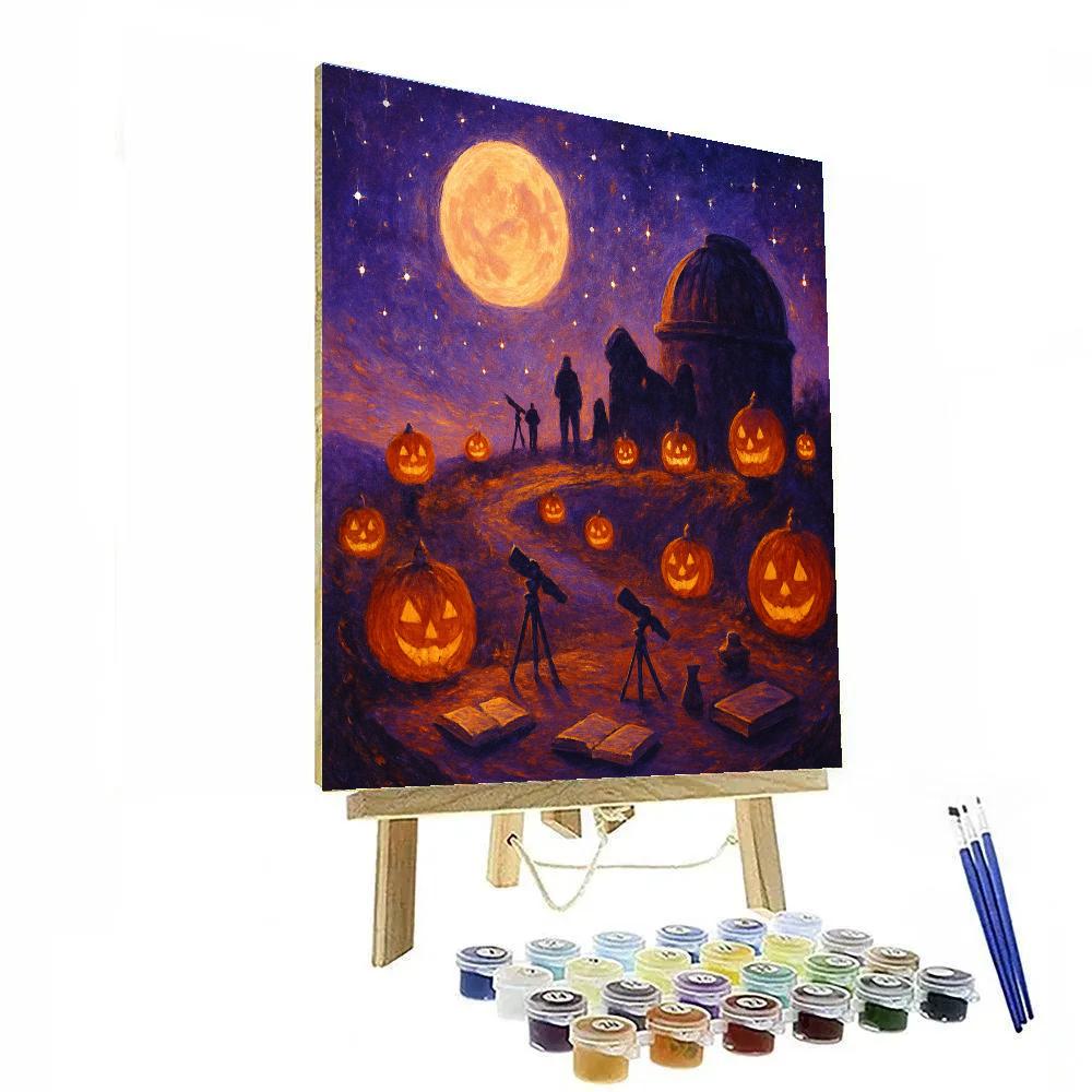 The Pumpkin Observatory Ridge DIY paint by numbers