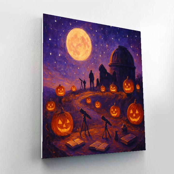 The Pumpkin Observatory Ridge DIY paint by numbers