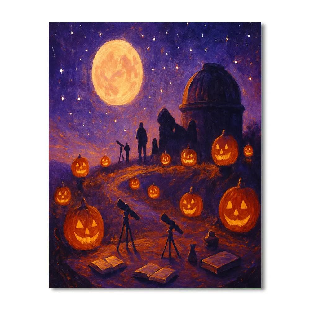 The Pumpkin Observatory Ridge DIY paint by numbers