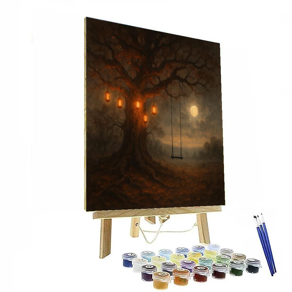 The Lantern-Crowned Oak Painting by numbers kit