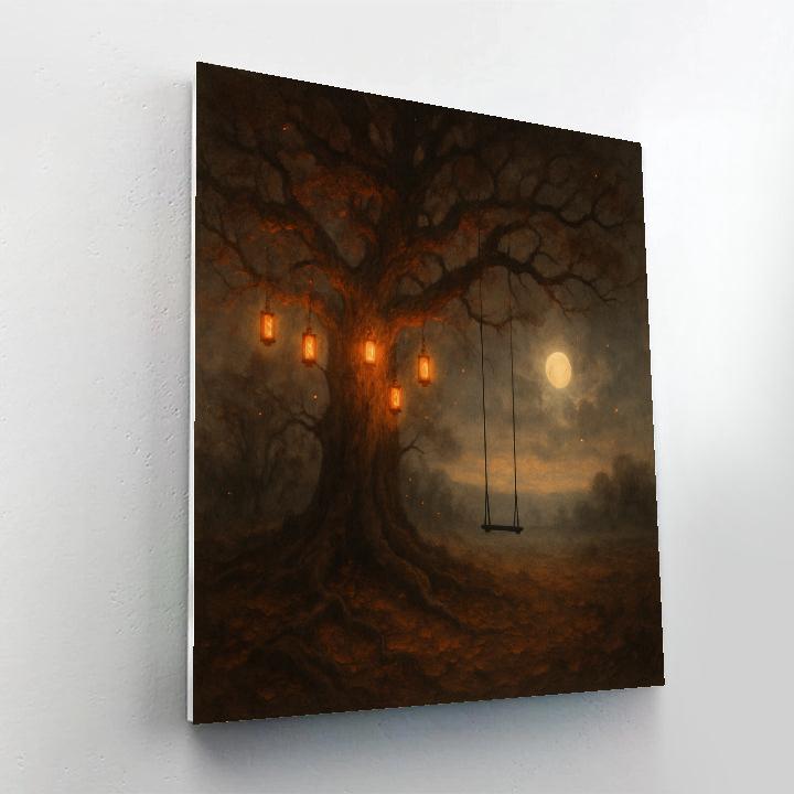 The Lantern-Crowned Oak Painting by numbers kit