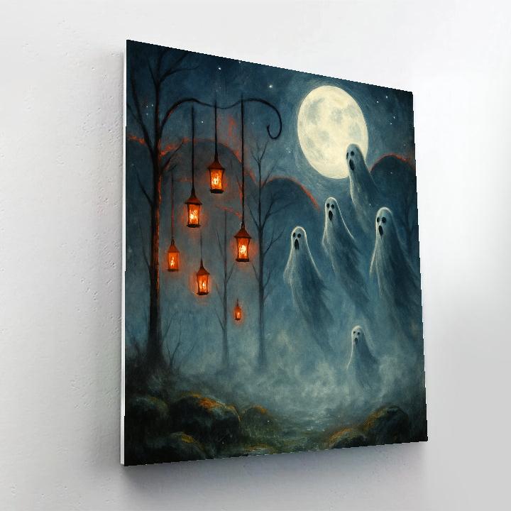 Foggy Hollow Lantern Choir paint by number