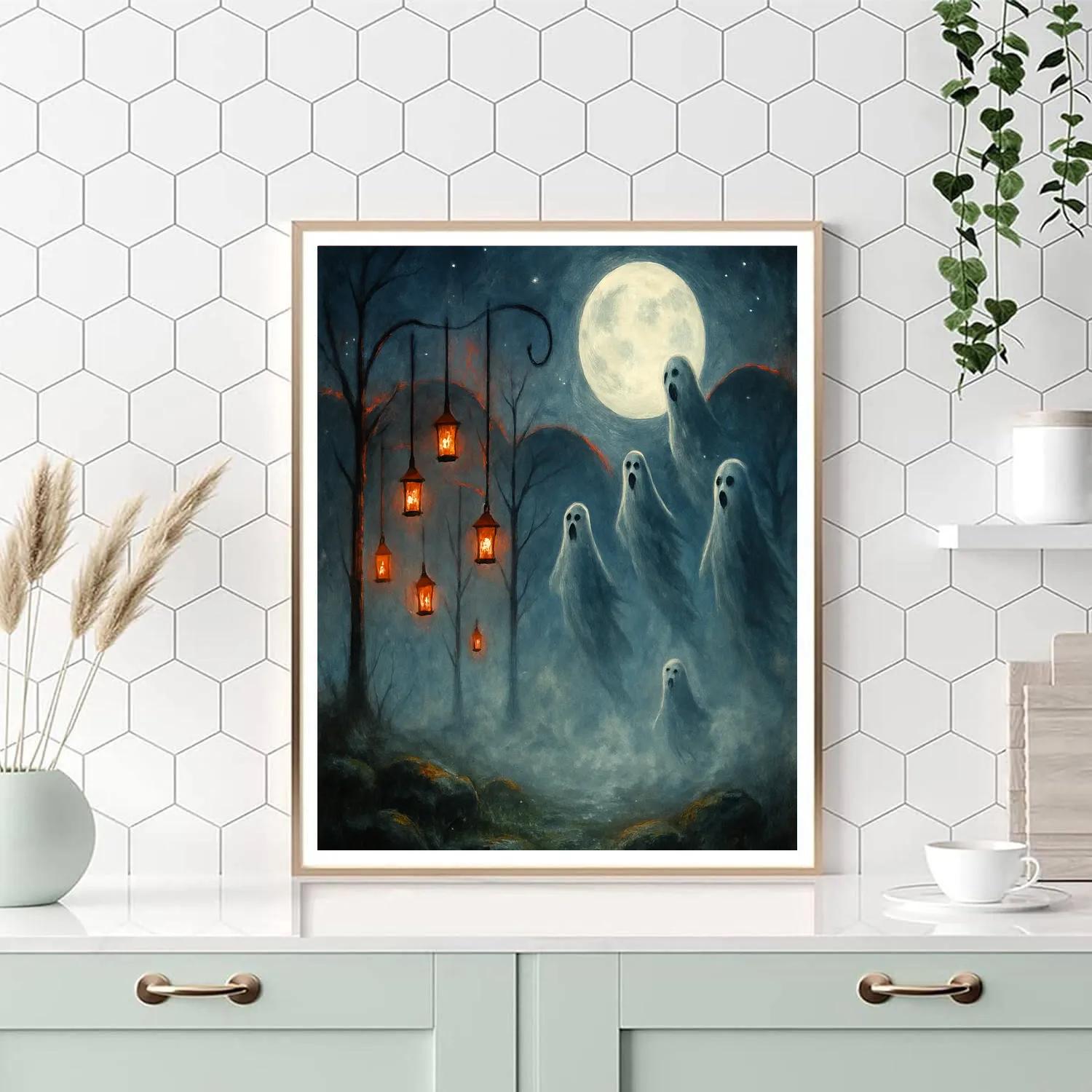 Foggy Hollow Lantern Choir paint by number