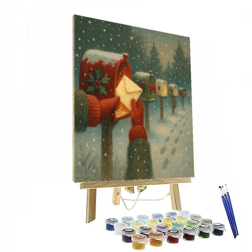 Snowbound Letterbox Lane paint by number