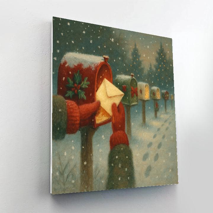 Snowbound Letterbox Lane paint by number