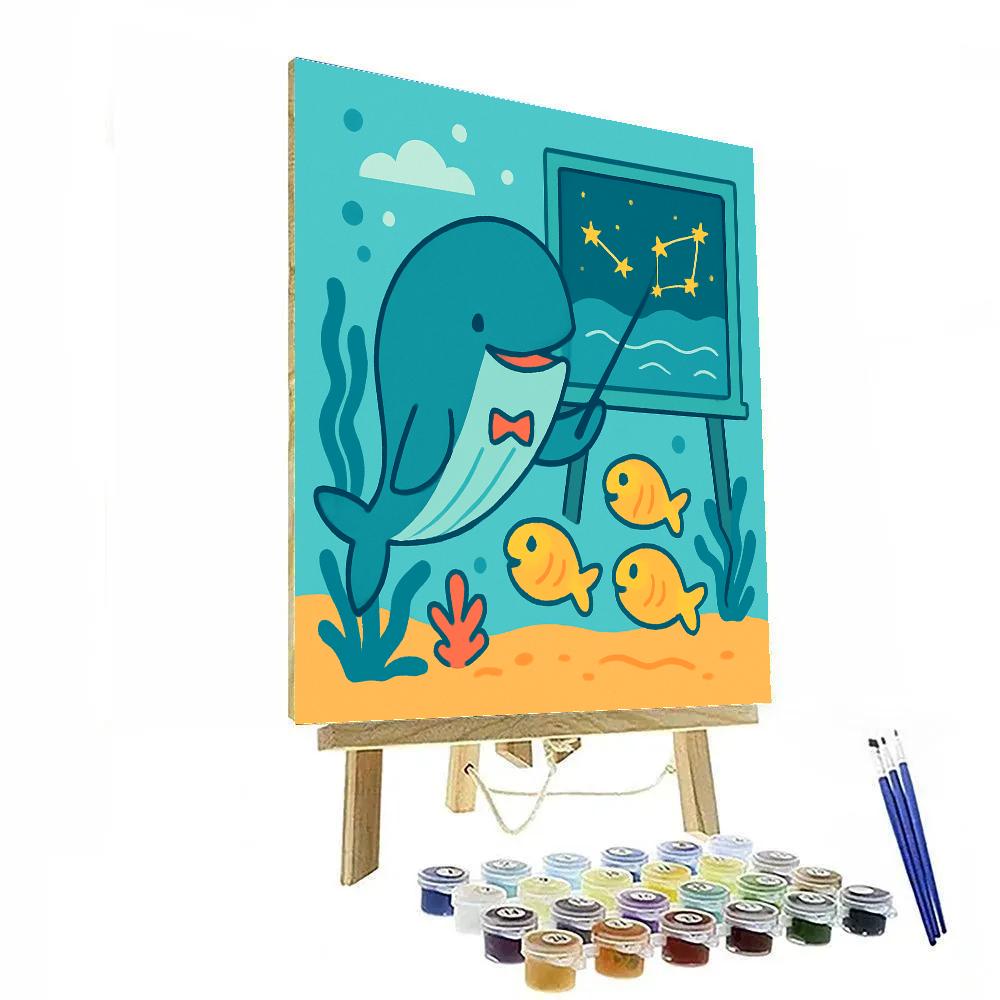 Starry Night Ocean School painting number kit