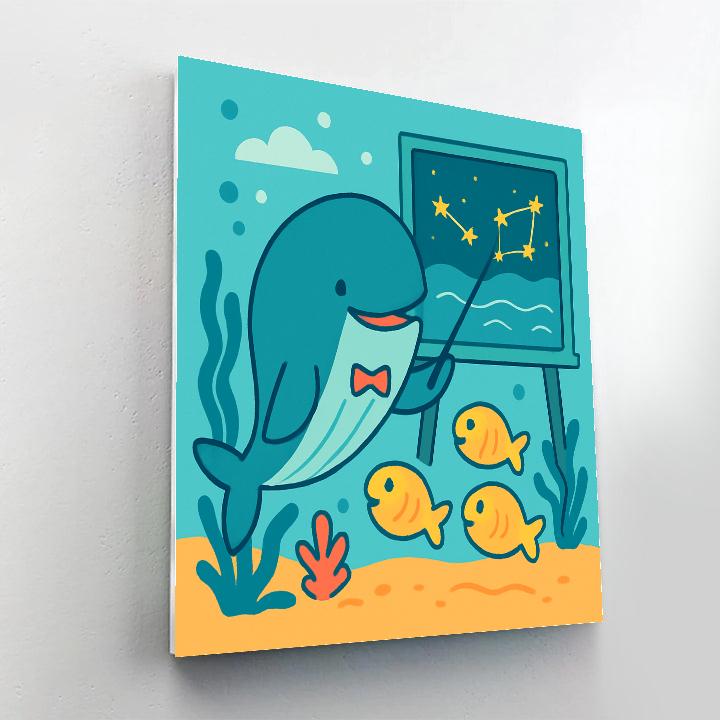 Starry Night Ocean School painting number kit
