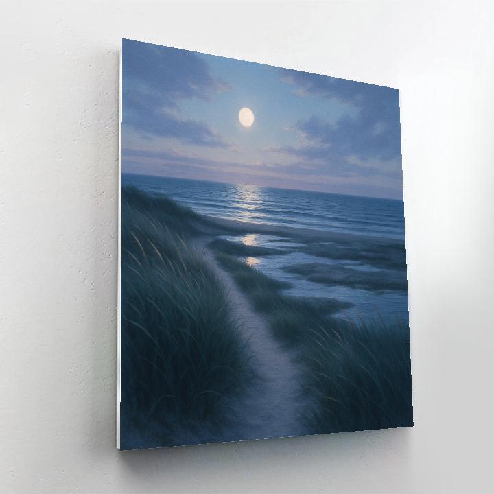 Moonlit Coastal Way Paint by numbers art