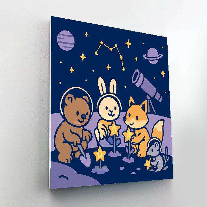 Space Garden Astronomers paint by color