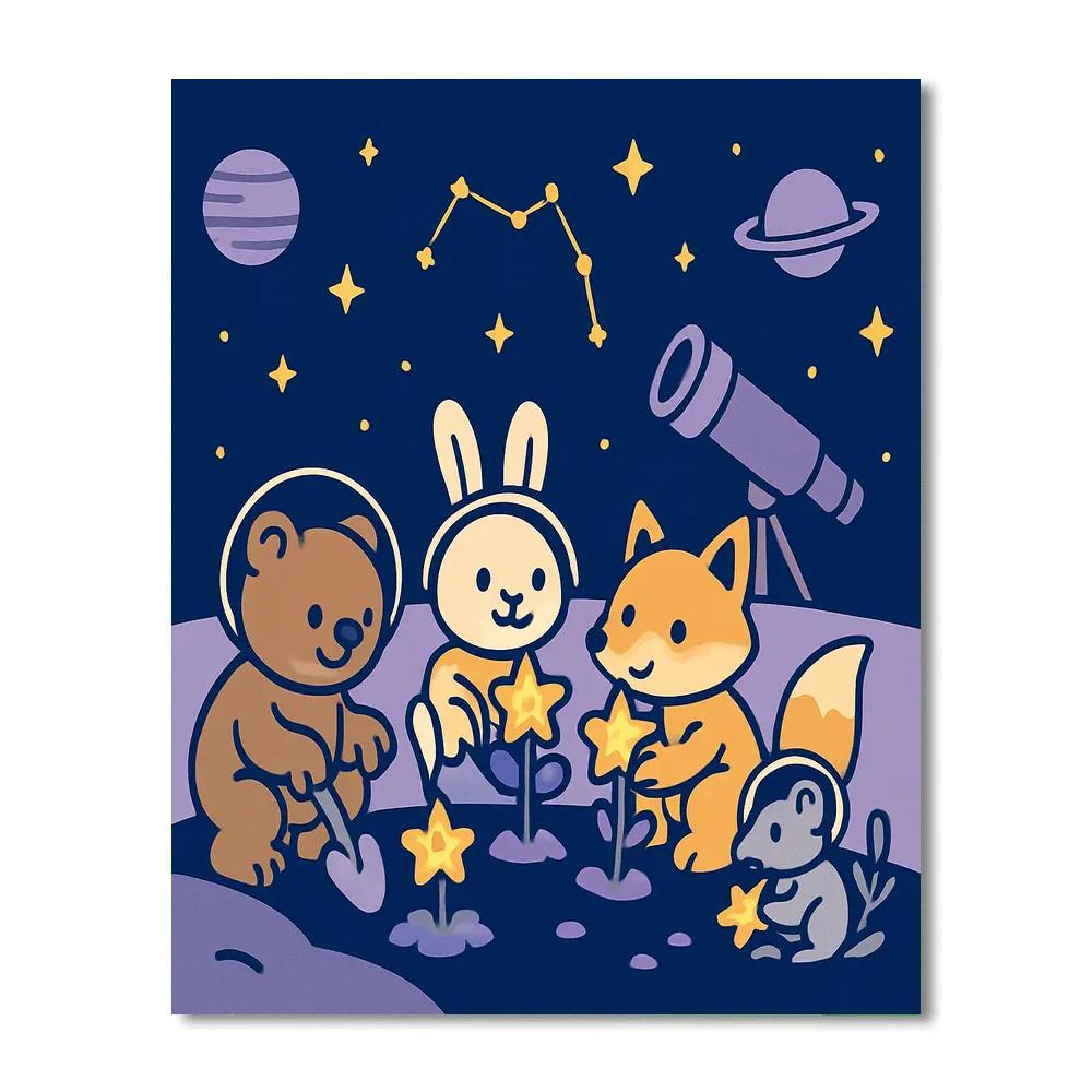 Space Garden Astronomers paint by color