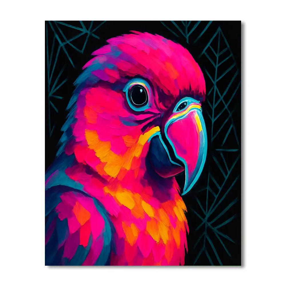 Electric Parrot Mosaic Numbered painting kits