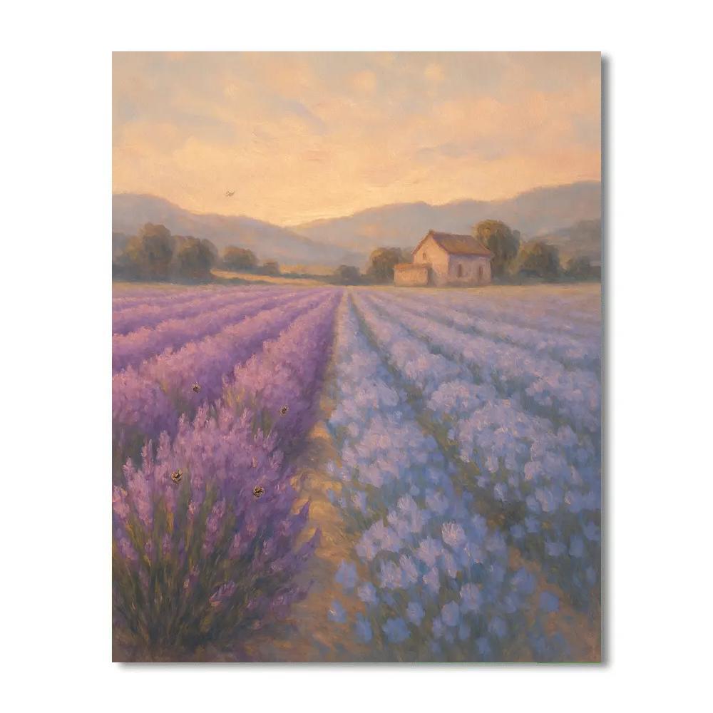 Lavender Field Breeze paint by number
