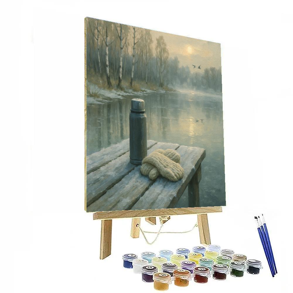 Frosted Morning Pier Numbered painting kits