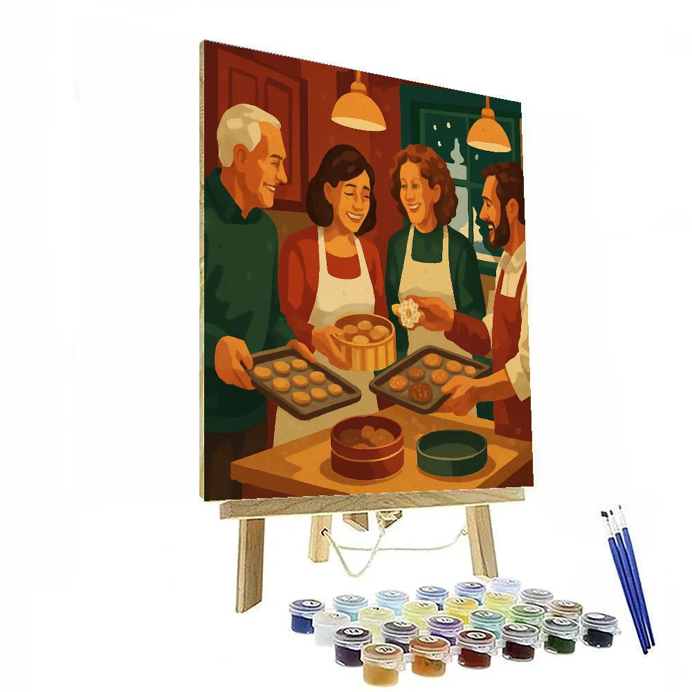 Cookie Exchange Circle paint by numbers