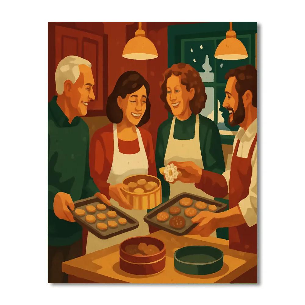 Cookie Exchange Circle paint by numbers