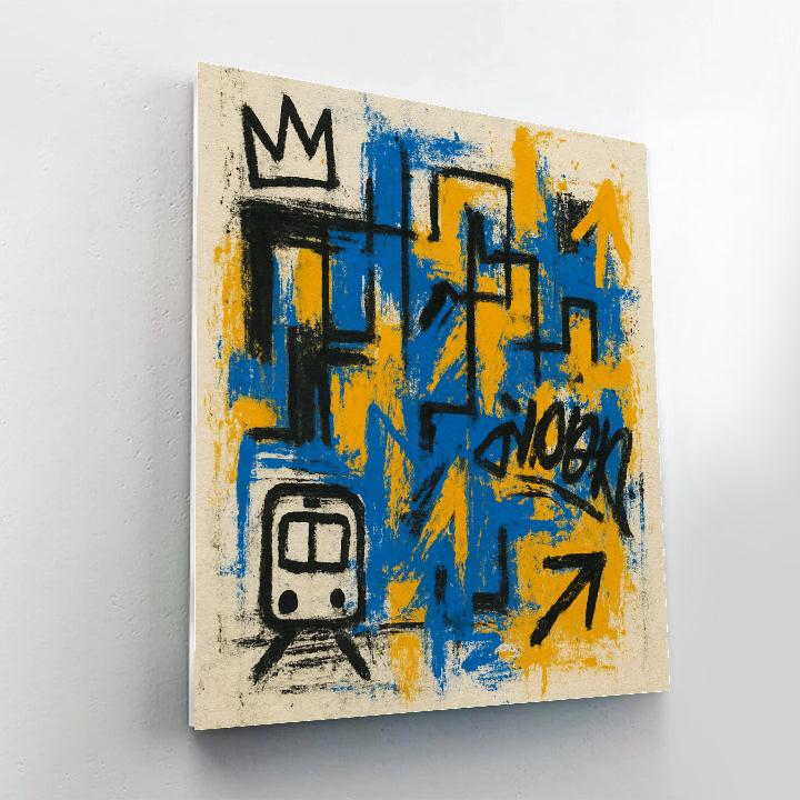 Basquiat Crowned City paint by number