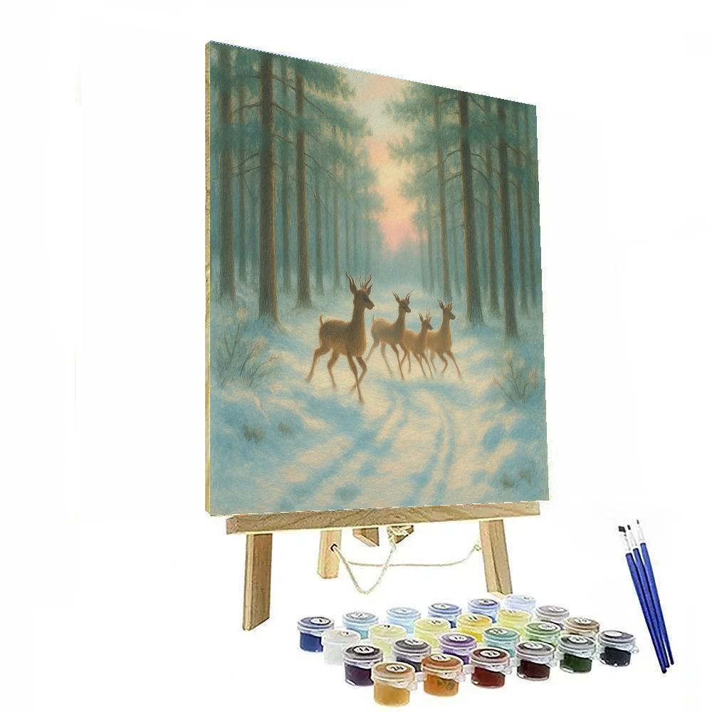 Snowbound Pine Ballet Number painting