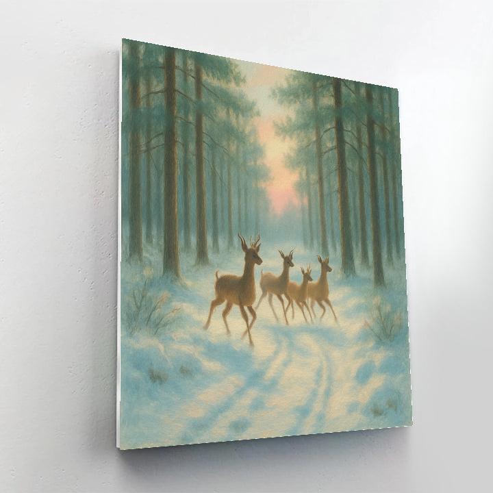 Snowbound Pine Ballet Number painting