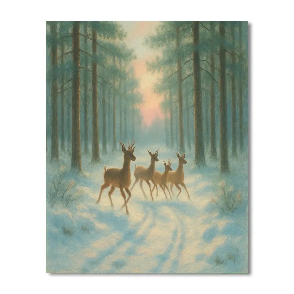 Snowbound Pine Ballet Number painting