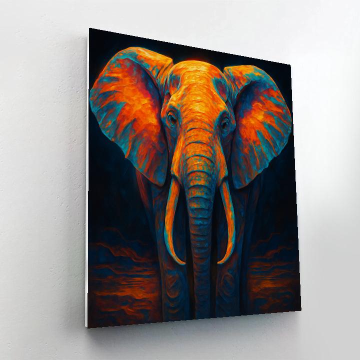 Aurora Elephant Portrait Paint by numbers kits