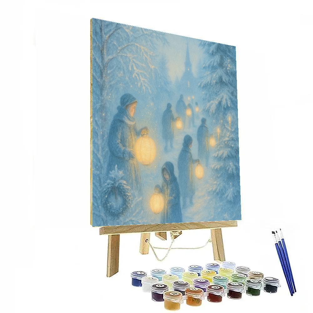 Northern Lantern Procession Numbered painting kits