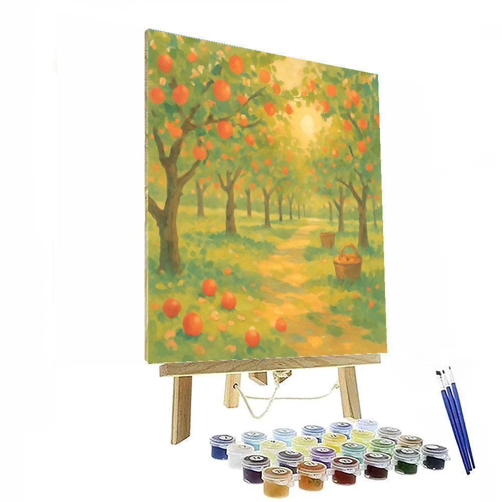 Sunlit Orchard Afternoon Paint by numbers art