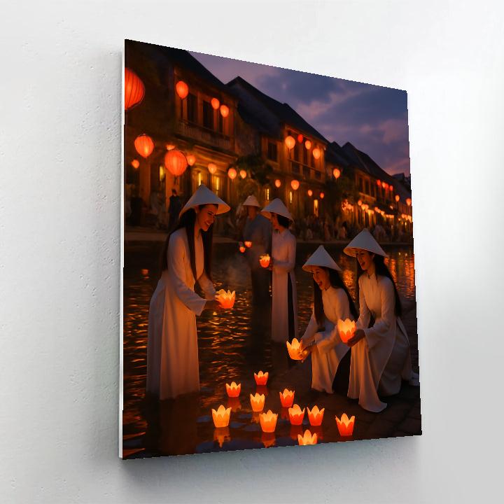 Lantern Festival In Hoi An painting number kit