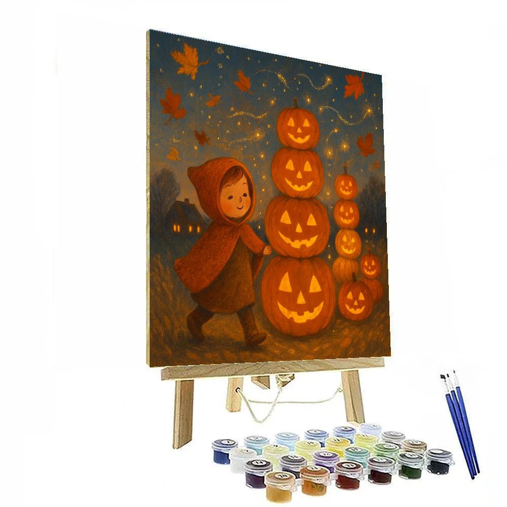 Autumn Firefly Procession Painting by numbers kit