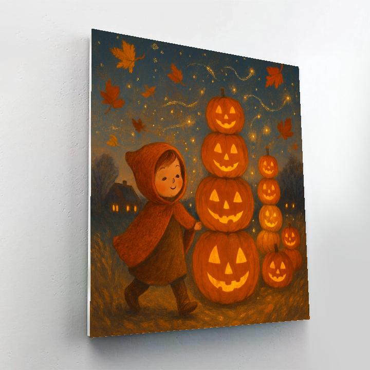 Autumn Firefly Procession Painting by numbers kit