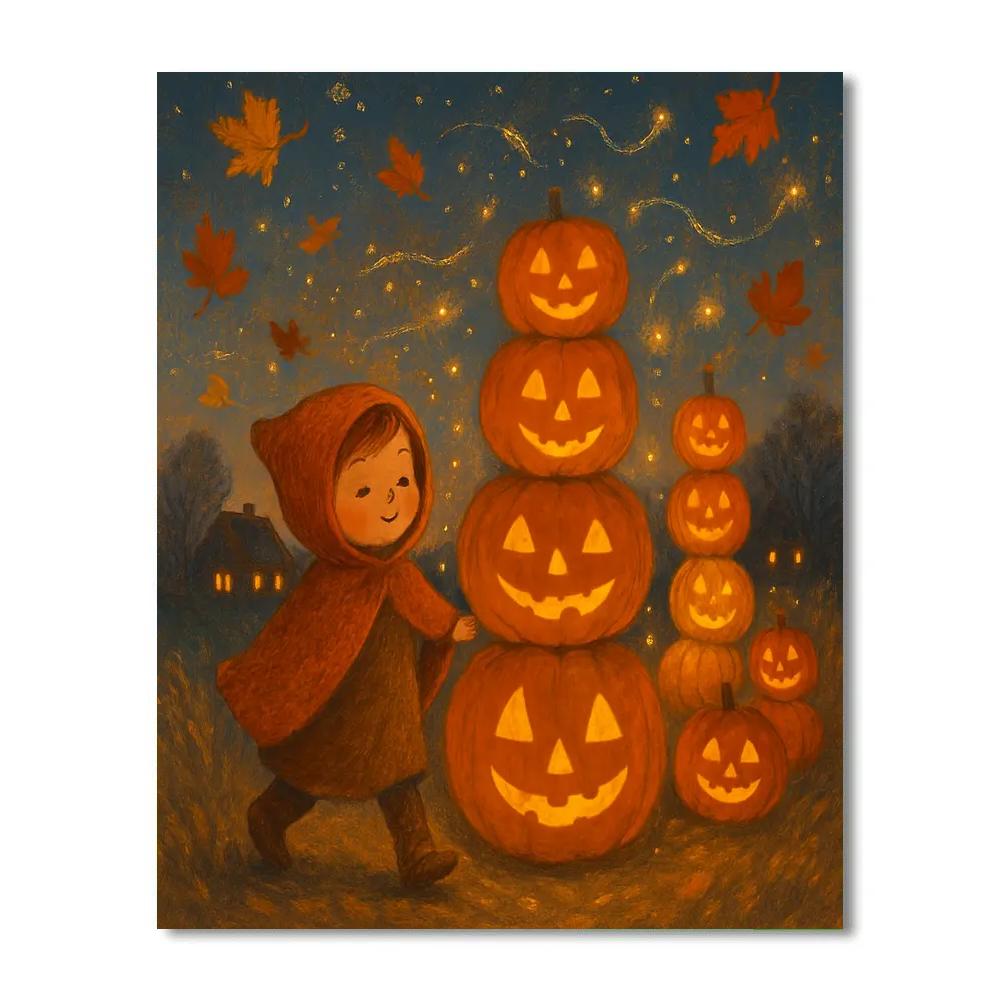 Autumn Firefly Procession Painting by numbers kit