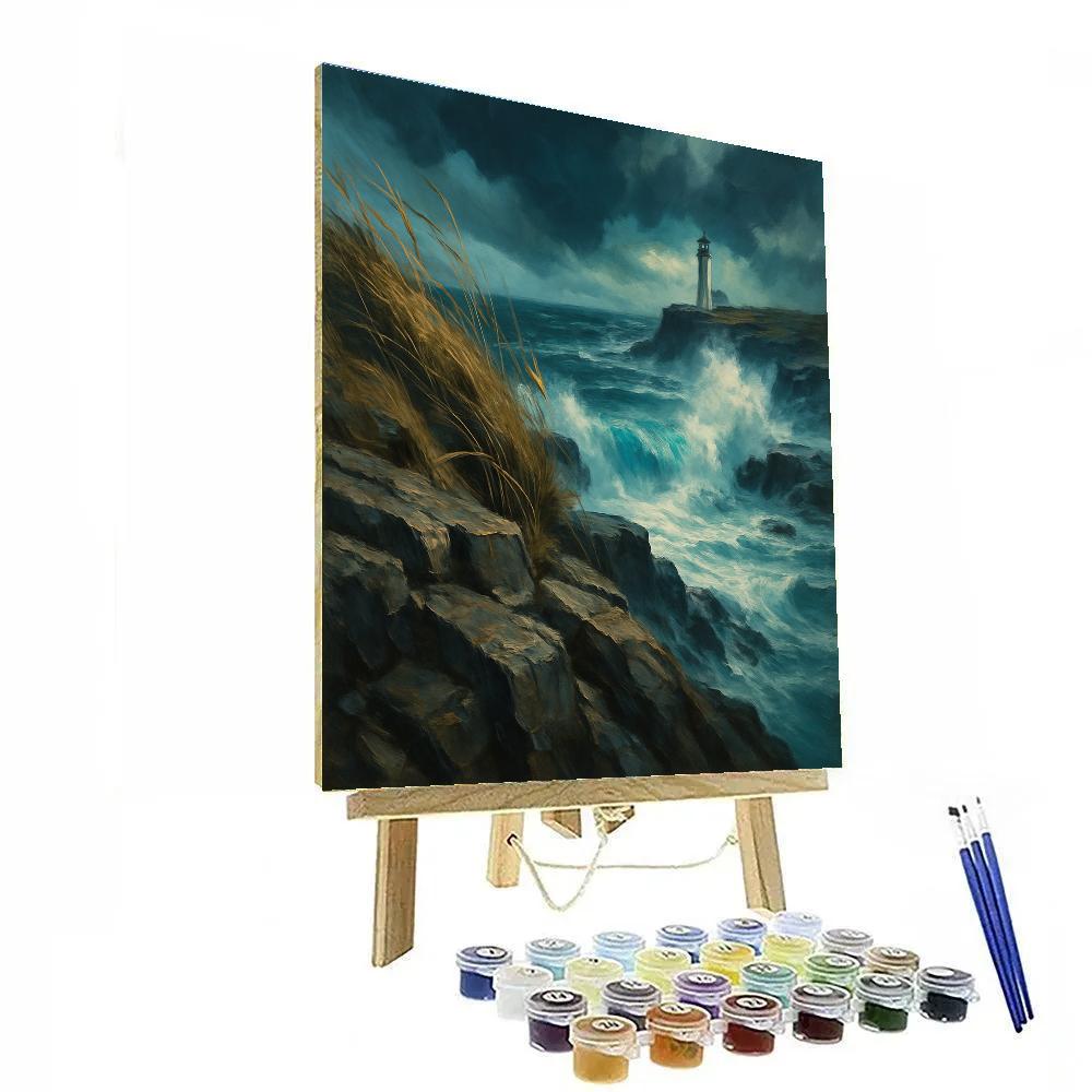 Windblown Coastal Cliffs paint by color