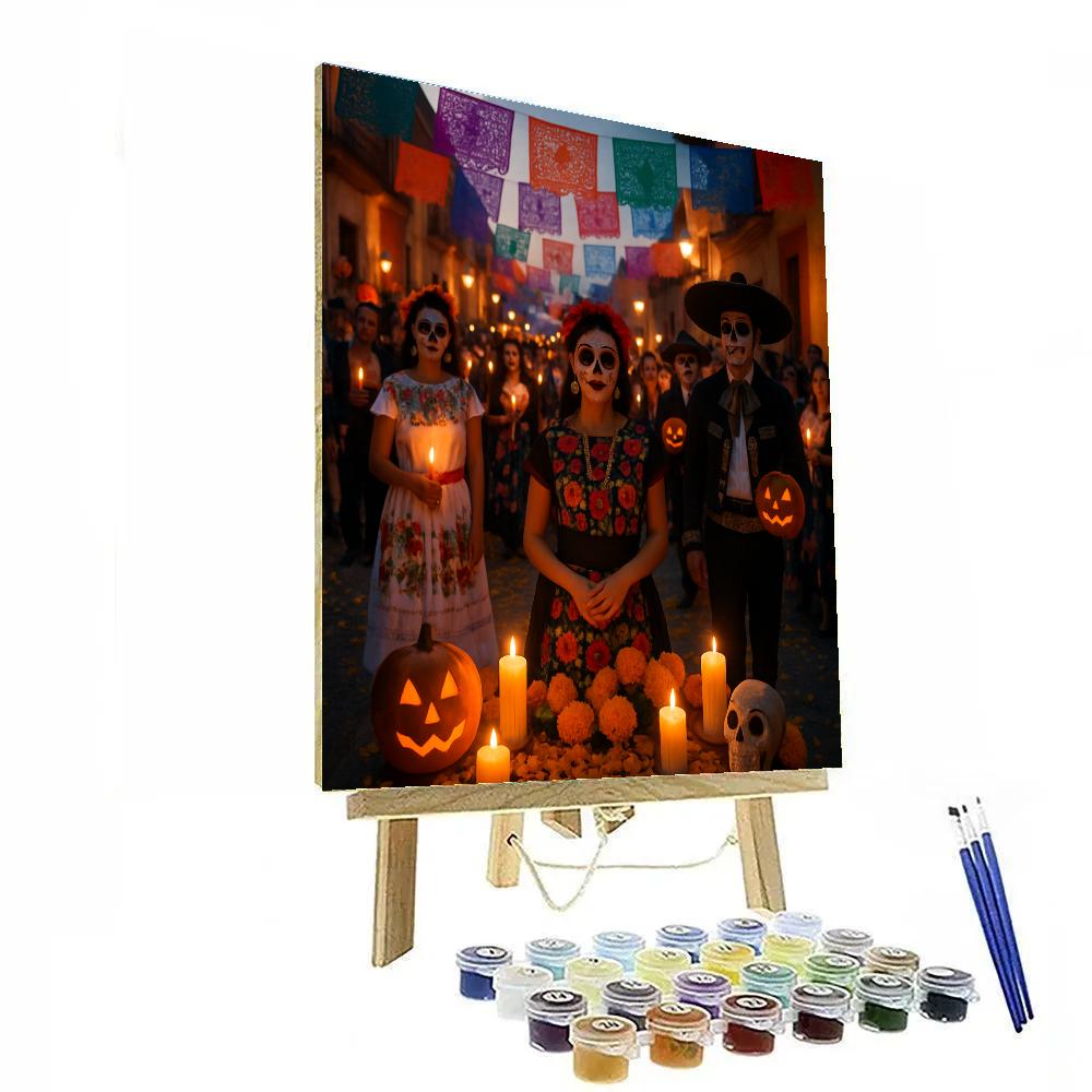 Dia De Los Muertos Parade In Oaxaca paint by number