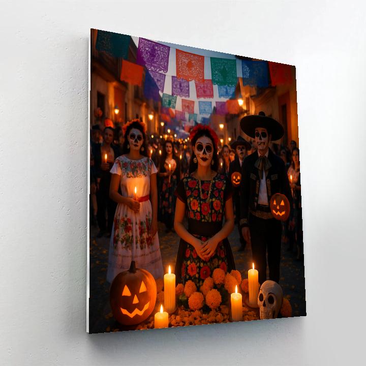 Dia De Los Muertos Parade In Oaxaca paint by number