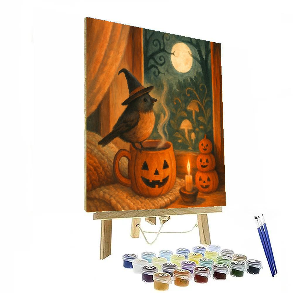 Window Seat Witchbird DIY paint by numbers