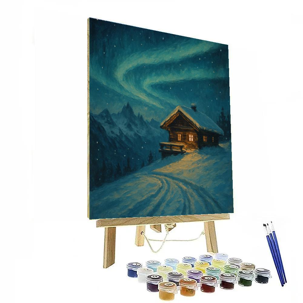 Aurora Ridge Retreat DIY paint by numbers