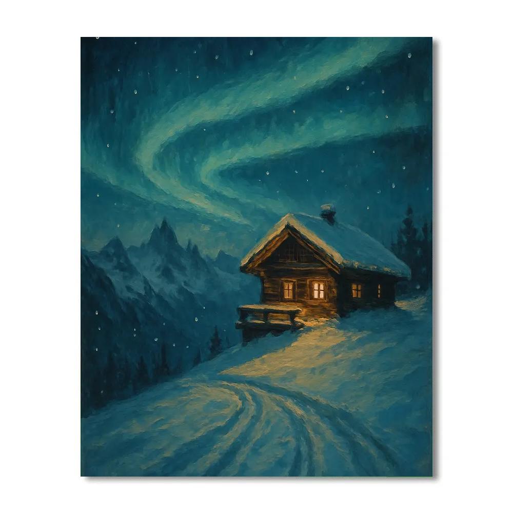 Aurora Ridge Retreat DIY paint by numbers