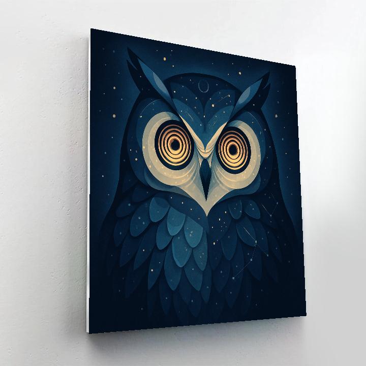 Starlit Owl Constellation Painting by numbers kit