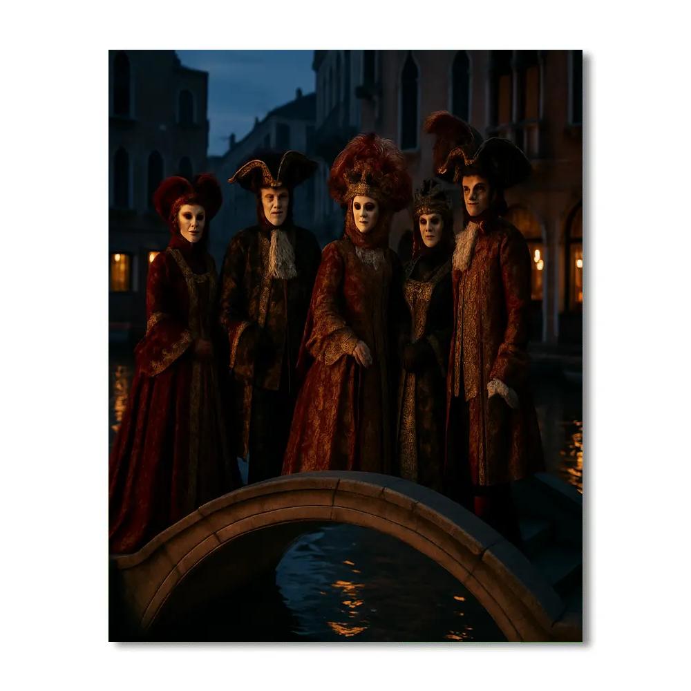 Carnival In Venice At Twilight Paint by numbers art